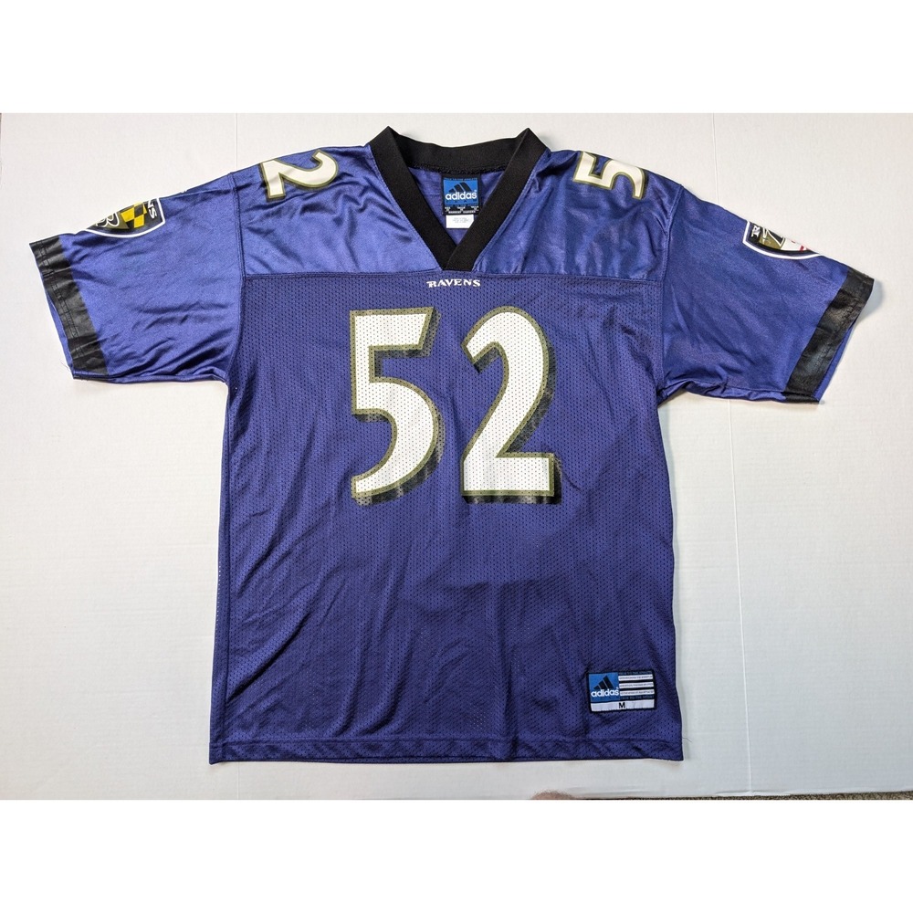 Vintage Y2K Ray Lewis Jersey Mens Medium Adidas Baltimore Ravens NFL